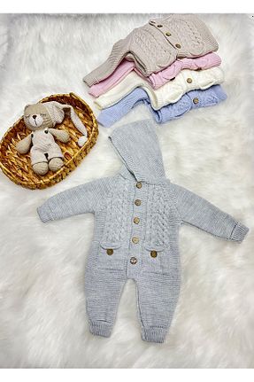 سرهمی فضانوردی طوسی بچه گانه پنبه ای Home - کد 807860322