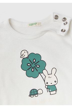 تیشرت سفید بچه گانه رگولار United Colors of Benetton - کد 808013333