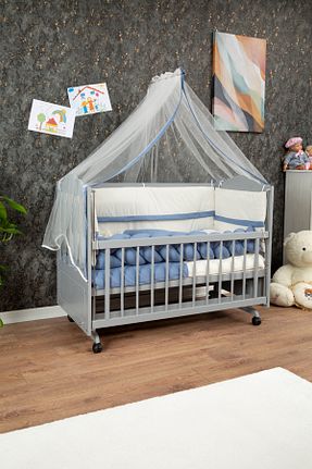 گهواره طوسی چوب Baby - کد 808050907