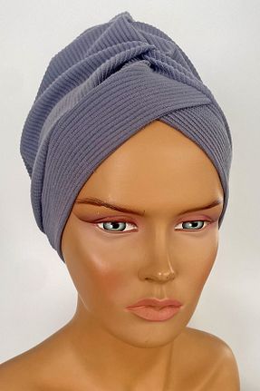 روسری طوسی پنبه پلی استر Vera - کد 807697282