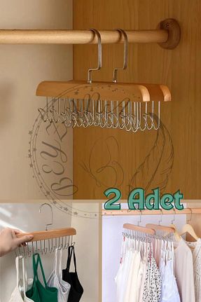آویز قهوه ای چوب BEYZANA - کد 807348806