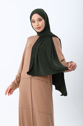 شال خاکی زنانه Medine İpeği ASİLNUR - کد 807916031