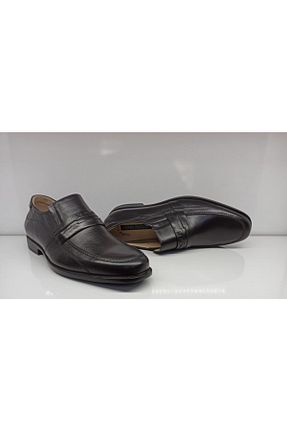 کفش کلاسیک مشکی مردانه چرم خالص KİNG PAOLO - کد 71260537