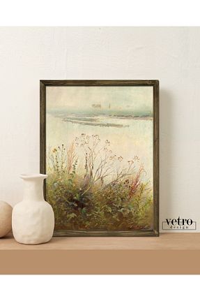 تابلو قهوه ای چوب Vetro Design - کد 807578406