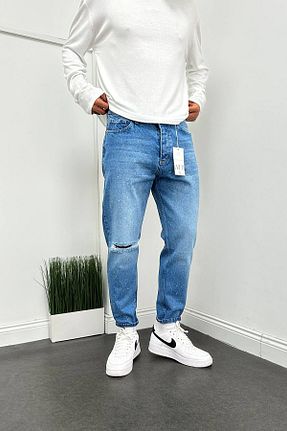 شلوار آبی مردانه پنبه ای Denim Shorty - کد 807613834
