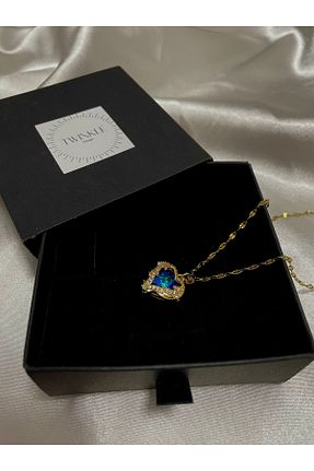 گردنبند استیل ( فولاد ) طلائی زنانه استیل (فولاد) Genel Markalar - کد 796769221