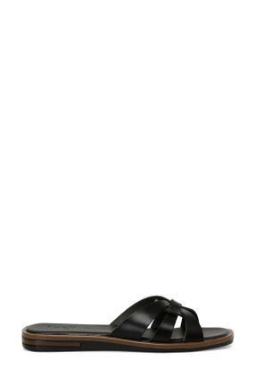 دمپائی مشکی زنانه پاشنه ساده پاشنه کوتاه ( 4 - 1 cm ) کد 807752475