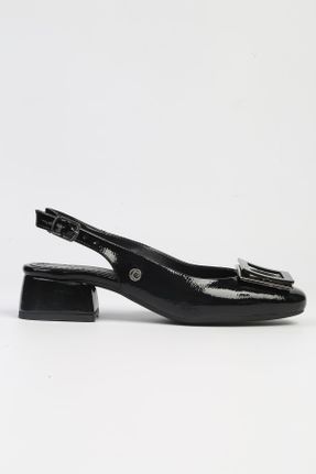کفش پاشنه بلند کلاسیک مشکی زنانه پاشنه کوتاه ( 4 - 1 cm ) پاشنه ضخیم کد 807708471