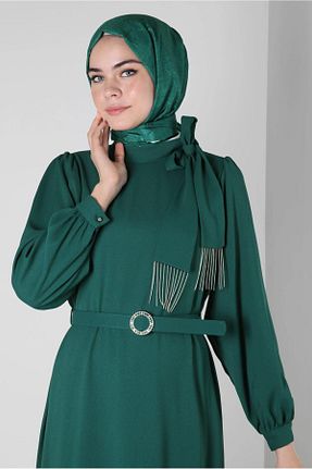 شال سبز زنانه پلی استر Alvina - کد 791737391
