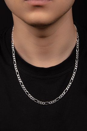 گردنبند نقره مردانه 925 عیار Hiç Gümüş - کد 250164068