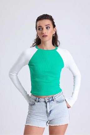 بلوز سبز زنانه ساده Miss Murem - کد 797923107