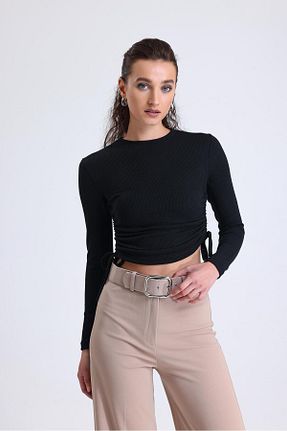 بلوز مشکی زنانه Saç Örgü Miss Murem - کد 797922861