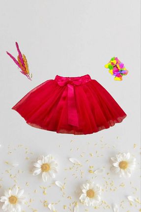 دامن قرمز بچه گانه بافتنی NOBLE STORE - کد 807604439