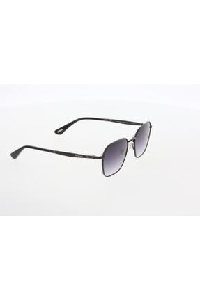 عینک آفتابی مشکی مردانه 55 UV400 فلزی مات مستطیل کد 807927996