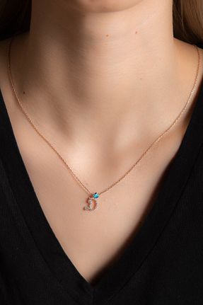گردنبند نقره خاکی زنانه 925 عیار Hiç Gümüş - کد 85757824