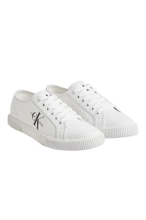 کفش اسنیکر سفید زنانه بند دار Calvin Klein - کد 682223740