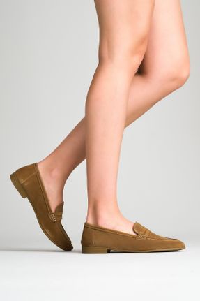 کفش کلاسیک قهوه ای زنانه جیر پاشنه کوتاه ( 4 - 1 cm ) پاشنه ساده کد 808075625