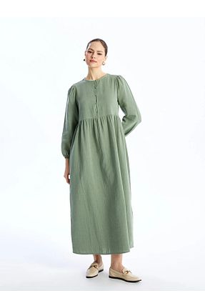 لباس سبز زنانه بافتنی LC Waikiki - کد 808578992