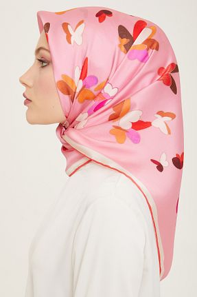 روسری مشکی کرپ ساتن ابریشم Armine - کد 808386968