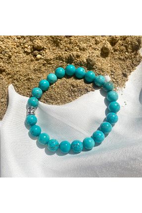 دستبند جواهر فیروزه ای زنانه سنگ طبیعی Elifsu Jewelry - کد 808408200