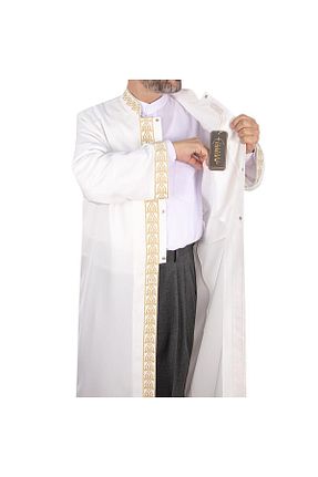 لباس سفید مردانه بافتنی Akıncı Tekstil - کد 808421371