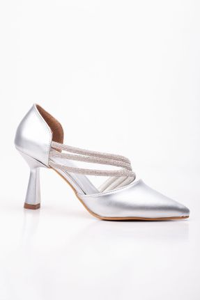 کفش مجلسی طلائی زنانه چرم مصنوعی پاشنه متوسط ( 5 - 9 cm ) پاشنه نازک کد 658165953