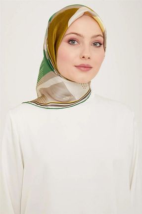 روسری قهوه ای İpek Tivil Armine - کد 808702187