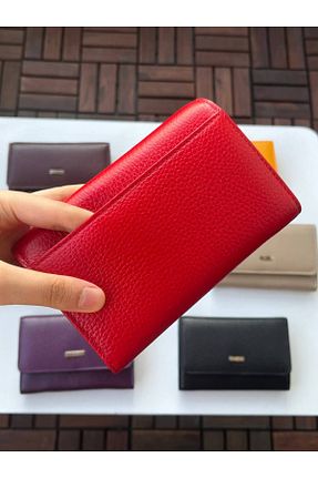 کیف پول قرمز زنانه سایز متوسط Derkon - کد 84667954