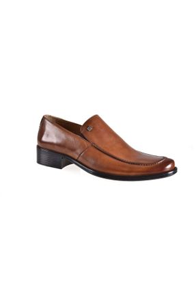 کفش کلاسیک قهوه ای مردانه چرم طبیعی کد 108245615