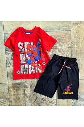 ست بالاتنه و پائین تنه قرمز بچه گانه بافتنی Spiderman - کد 108717003
