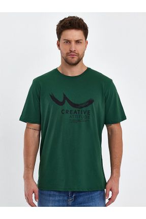 تی شرت سبز مردانه رگولار کد 808173614