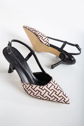 کفش پاشنه بلند کلاسیک مشکی زنانه چرم مصنوعی LEMUES SHOES - کد 808390663