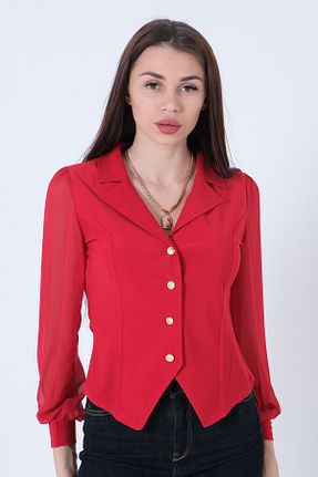 پیراهن قرمز زنانه اسلیم فیت Feminist - کد 808484737