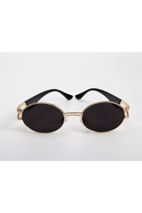 عینک آفتابی طلائی زنانه 50 UV400 فلزی کد 150681580