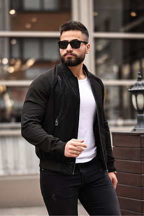 کت مشکی مردانه اورسایز Kawimoda - کد 806286070