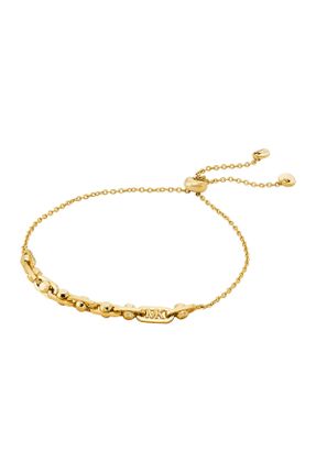 دستبند استیل طلائی زنانه نقره کد 808599914