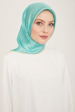 روسری سرمه ای کرپ ساتن ابریشم Armine - کد 808179033