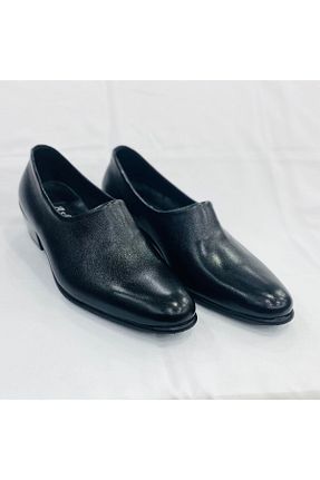 کفش کلاسیک مشکی مردانه چرم خالص EyuBali - کد 808192584
