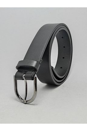 کمربند مشکی زنانه چرم مصنوعی genuine leather company eds - کد 808205334