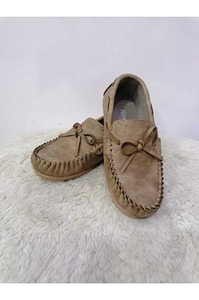 کفش اسپادریل بژ بچه گانه چرم مصنوعی Özgür Kids - کد 808243261
