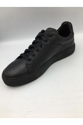 کفش کژوال مشکی مردانه چرم خالص AGUCİNO - کد 808332308