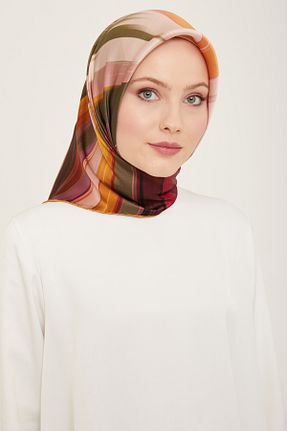 روسری مشکی کرپ ساتن ابریشم Armine - کد 808367962