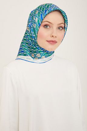 روسری سبز کرپ ساتن ابریشم Armine - کد 808387042
