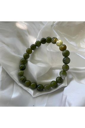 دستبند جواهر سبز زنانه سنگ طبیعی Elifsu Jewelry - کد 808381452