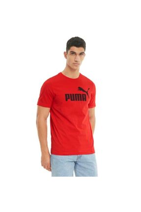 تی شرت قرمز مردانه رگولار یقه گرد پارچه ای تکی بیسیک کد 225269948