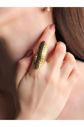 انگشتر جواهر زرد زنانه فلزی esha - کد 791393904