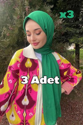 شال سبز زنانه پنبه (نخی) کد 808684252