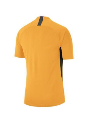 تی شرت زرد مردانه اسلیم فیت یقه هفت پلی استر تکی پوشاک ورزشی کد 6982984