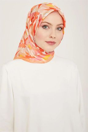 روسری نارنجی İpek Tivil Armine - کد 808708181