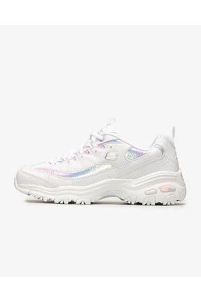 کفش اسنیکر سفید زنانه بند دار Skechers - کد 44037101